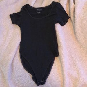 American Eagle ribbed blue bodysuit